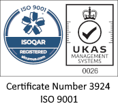 ISO 9001:2015 Certificate Number 3924